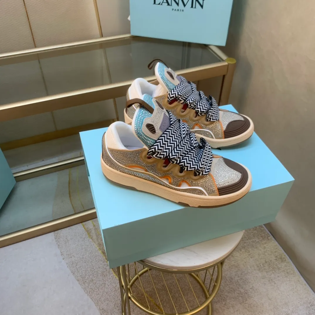 💰620. Lanvin LANVIN. 22 colors: nubuck fabric, breathable mesh, cowhide feet! Same style for men and women: sizes 35-46! High and low versions!